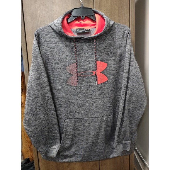 Under Armour‎ Hoodie Pullover Loose ColdGear Athletic Heather Gray XL - Picture 1 of 3